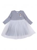 Платье Luna Kids с фатином р.122 серый меланж