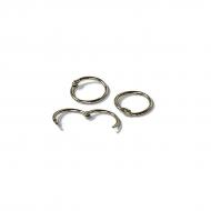 Кільця металеві Agent для брошурування 25 мм (1") срібло 100 шт.