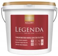 Фарба акрилатна водоемульсійна Kolorit Legenda (база С) глибокий мат база під тонування 4,5 л 5,969 кг