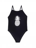 Купальник для девочек Conte-Kids E Ananas р.140 /68 см черный