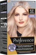 Крем-фарба для волосся L'Oreal Paris Preference 8.12 Аляска. Світло-русявий попелястий бежевий 174 мл