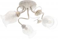 ВІТРИНА! Люстра стельова Accento lighting Provence 3xE14 білий ALHL-JSL-6384/3