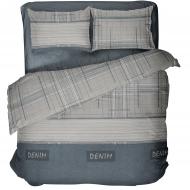 Комплект постельного белья 2,0 Denim серо-синий UP! (Underprice)