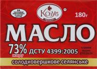 солодковершкове 73% «Селянське» ТМ Козуб продукт, м’яка упаковка, 180 г солодковершкове 73% «Селянське» ТМ Козуб продукт, м’яка упаковка, 180 г