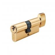 Цилиндр Linde A5Е 30x30 ключ-вороток 60 мм полированная латунь A5Е 30/30Т PB ключ-вороток