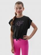 Футболка 4F TSHIRT FNK F1184 4FJWSS25TFTSF1184-20S р.122-128 черный