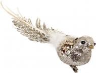 Декорация птичка с пайетками 20 см бронзовый EYJY-19A905520*6*5.5