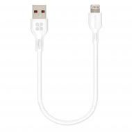 Кабель Promate PowerBeam-25i USB-Lightning 2.4А 0,25 м белый (powerbeam-25i.white)