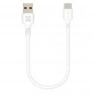 Кабель Promate PowerBeam-25C USB-USB Type-C 3А 0,25 м белый (powerbeam-25c.white)