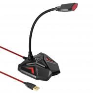 Микрофон Promate Streamer LED, USB Maroon