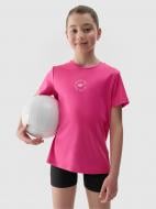 Футболка 4F TSHIRT FNK F1185 4FJWSS25TFTSF1185-55N р.146-152 рожевий