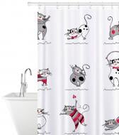 Шторка для ванни Tatkraft Funny Cats
