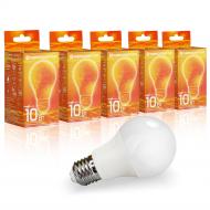 Лампа светодиодная Євросвітло 5 шт./уп. 10 Вт A60 E27 220 В 4200 К 40910