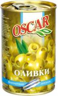 Оливки OSCAR foods фаршированные пастой из анчоусов 300 г