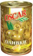 Оливки OSCAR foods фаршированные пастой из лимона 300 г