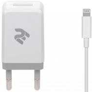 Мережевий зарядний пристрій 2E USB:DC5V/2.1A +кабель Lightning 2.4A