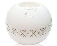 Ваза Eterna 704-10 10 см біла з орнаментом UA 704-10