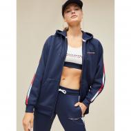 Джемпер Tommy Hilfiger FLEECE ZIP UP HOODY WITH TAPE S10S100361401 р. L темно-синий