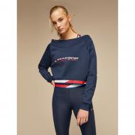 Джемпер Tommy Hilfiger CROP V NECK SWEATER WITH TAPE S10S100363401 р. L темно-синій