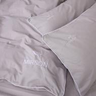 Комплект постельного белья Бязь Ranforce Elite Corner 16-5703 Light Gray 220х240 см светло-серый MirSon