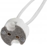 Патрон электрический G4-G6,35  Светкомплект с проводом керамика белый