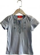 Вышиванка Piccolo Полька р.110 голубой 420305