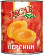Персики OSCAR foods половинками в легкому сиропі 850 мл
