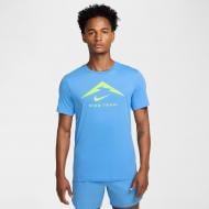 Футболка Nike M NK DF TEE TRAIL LOGO FQ3914-412 р.S голубой