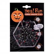 Декоративное изделие Набор пауков Хэллоуин 7x8 см 3 шт. черные 973650 3 шт. YES! Fun