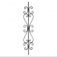 Стойка кованная Артдеко 21.016 950х175х12 мм невальцованная