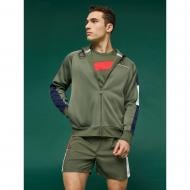 Джемпер Tommy Hilfiger BLOCK FLEECE FULL ZIP HOOD S20S200271302 р. S оливковый