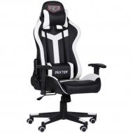 Крісло AMF Art Metal Furniture VR Racer Dexter Laser чорний/білий Крісло AMF Art Metal Furniture VR Racer Dexter Laser чорний/білий