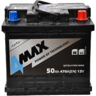 Акумулятор автомобільний 4MAX 50Ah 470A 12V BAT50470R4MAX «+» праворуч (BAT50470R4MAX)