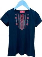 Вышиванка Piccolo Полька р.134 черный 420307