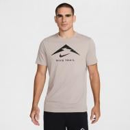 Футболка Nike M NK DF TEE TRAIL LOGO FQ3914-009 р.S серый