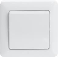 Выключатель одноклавишный кнопочный одноклавишный хит без подсветки белый VS16-133-B