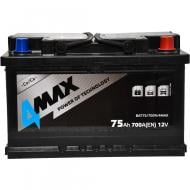 Акумулятор автомобільний 4MAX 75Ah 700A 12V BAT75700R4MAX «+» праворуч (BAT75700R4MAX)