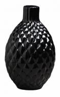 Ваза керамическая Nana ceramics Квин 26 см черный глянец