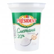 Сметана TM President 20%