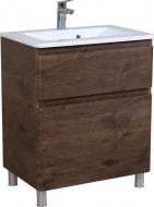 Тумба напольная Aqua Rodos Акцент каштан с умывальником Альфа 70 см Тумба напольная Aqua Rodos Акцент каштан с умывальником Альфа 70 см