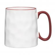 Чашка Ambition Zanzi, 400 мл, бело-красная, фарфор