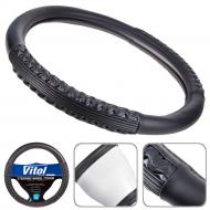 Чехол на руль Vitol VLU-2002106 BK M черный