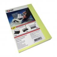 Обкладинка для брошурування Agent А4 «під шкіру» 230 г/м² жовтий лимон 100 шт.