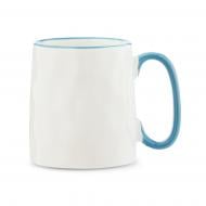 Чашка Ambition Zanzi, 400 мл, бело-бирюзовая, фарфор