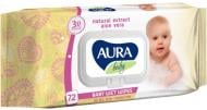 Детские влажные салфетки Aura Baby 72 шт.