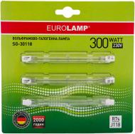 Лампа галогенная EUROLAMP 300 Вт R7S 230 В прозрачная SG-30118