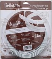 Карниз гнучкий Bella Vita B-11350SKIN одинарний укомплектований 350 см білий