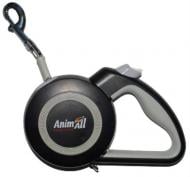 Поводок-рулетка AnimAll Reflector Серо-черный MS7110-5M