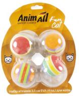Набор игрушек AnimAll Fun Cat Fun Cat VP029 набор мячиков EVA (4 шт) для кошек разноцветный