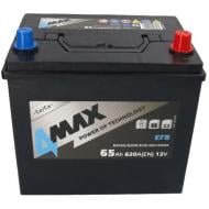 Акумулятор автомобільний 4MAX 65Ah 630A 12V BAT65620REFBJAP4MAX «+» праворуч (BAT65620REFBJAP4MAX)